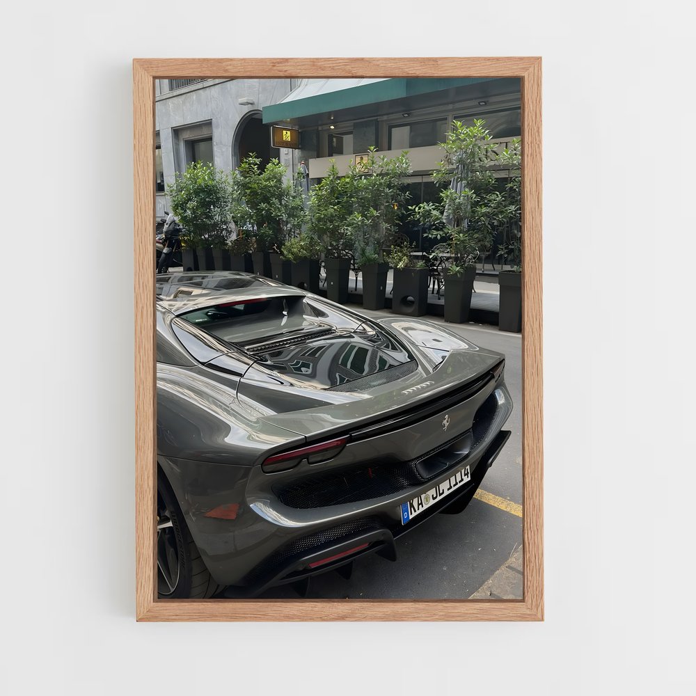 Poster Grey Lightning – affiche Ferrari (vue 4)